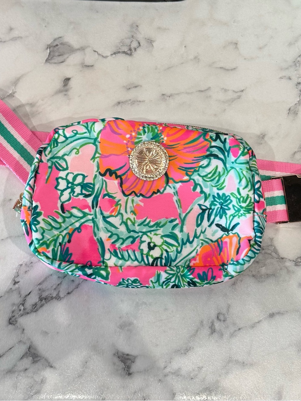Lilly Pulitzer PERFECT POPPY BELT BAG Waist Fanny Pack Cross Body Purse NWOT